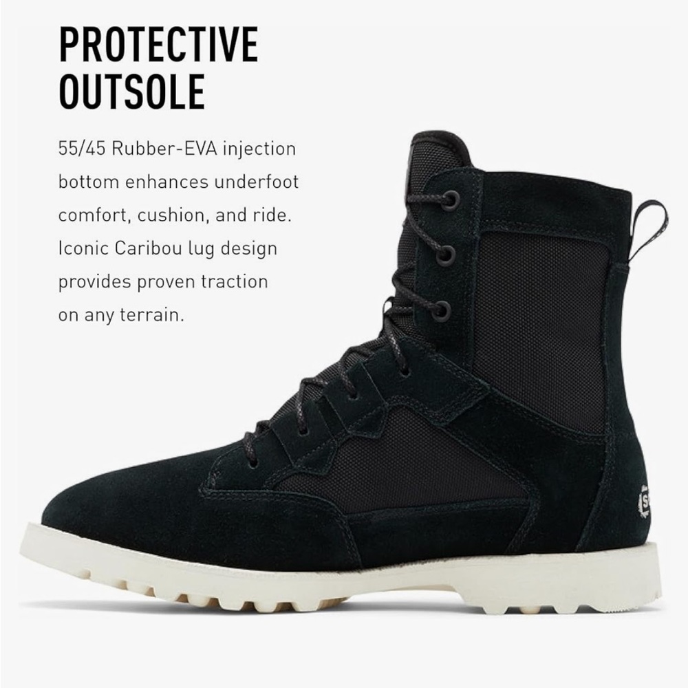 NWT Sorel Caribou OTM WP Boot — Waterproof Leather Rain Boots; Size 9